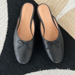 Madewell Black ballet slides size 8